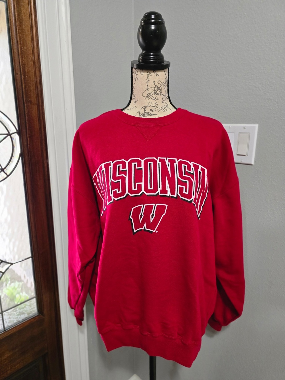Vintage 90s Gear for Sports Wisconsin Badgers Big Cotton Sweatshirt Medium